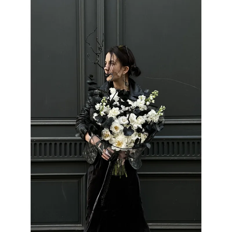 Black and White Custom-Made Bouquet