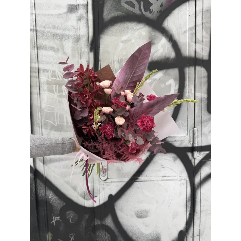 Red and Wine Custom-Made Bouquet