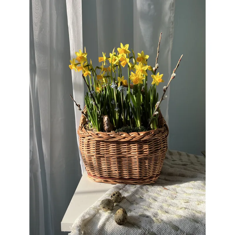 Basked  With Bulb Flowers